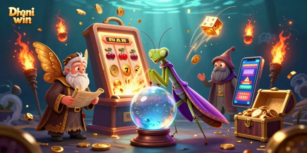 Dhani win engages players with vibrant 3D slot games and exciting jackpots in a mystical setting.