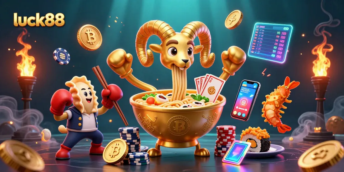 Engage in thrilling gameplay at luck88 with a vibrant casino scene and energetic characters.