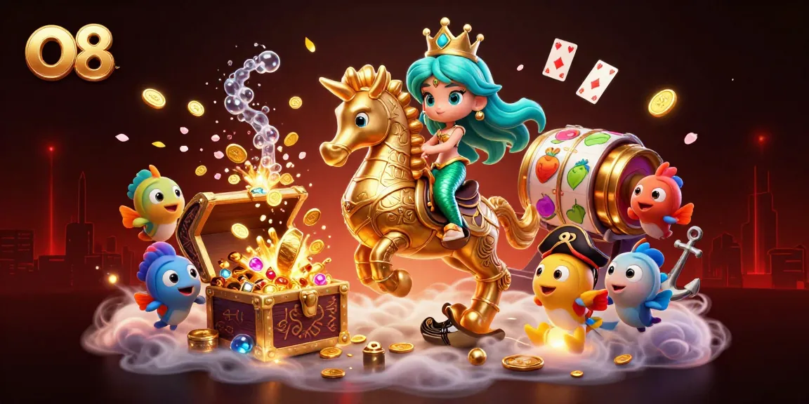 Experience exhilarating wins at O8 casino with vibrant slots and captivating underwater adventure.