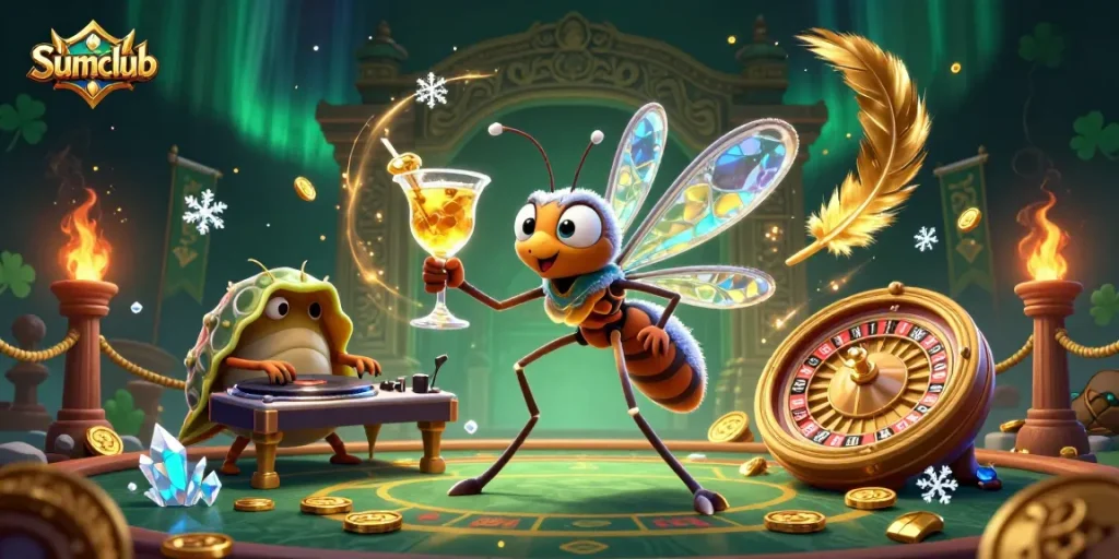 Experience thrilling casino action with Sumclub featuring vibrant characters and dynamic elements.