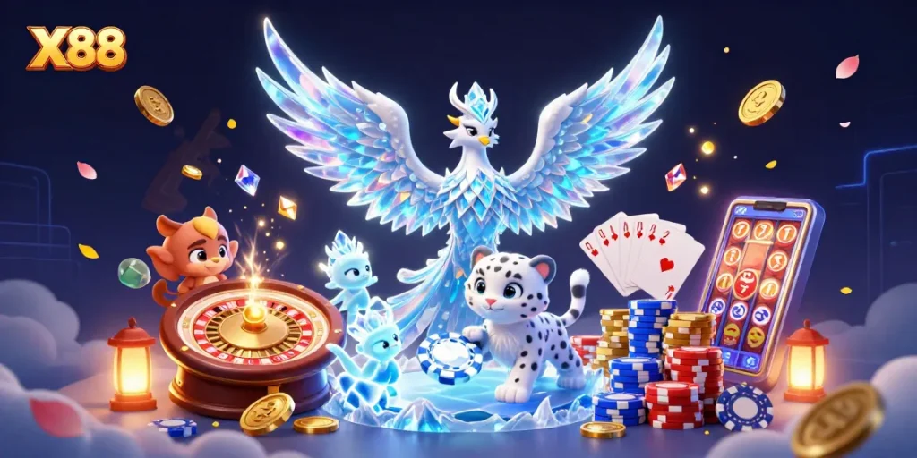 X88 engages players with dynamic gameplay featuring slots and exciting casino elements.