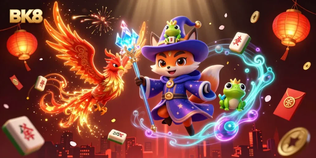 Experience thrilling gameplay with BK8 as a wizard fox, phoenix, and enchanted frog bring magic to your bets.