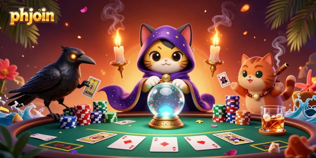 Engage with phjoin and experience thrilling poker action in a vibrant casino scene.