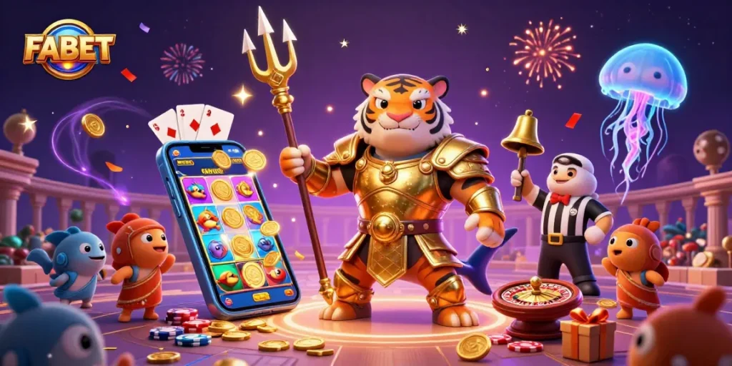 Catch the excitement of FABET with a tiger shark in a dazzling underwater casino showdown!