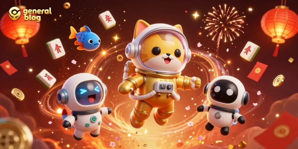 Engage with exciting gaming action on the general blog featuring casino-themed 3D illustrations.