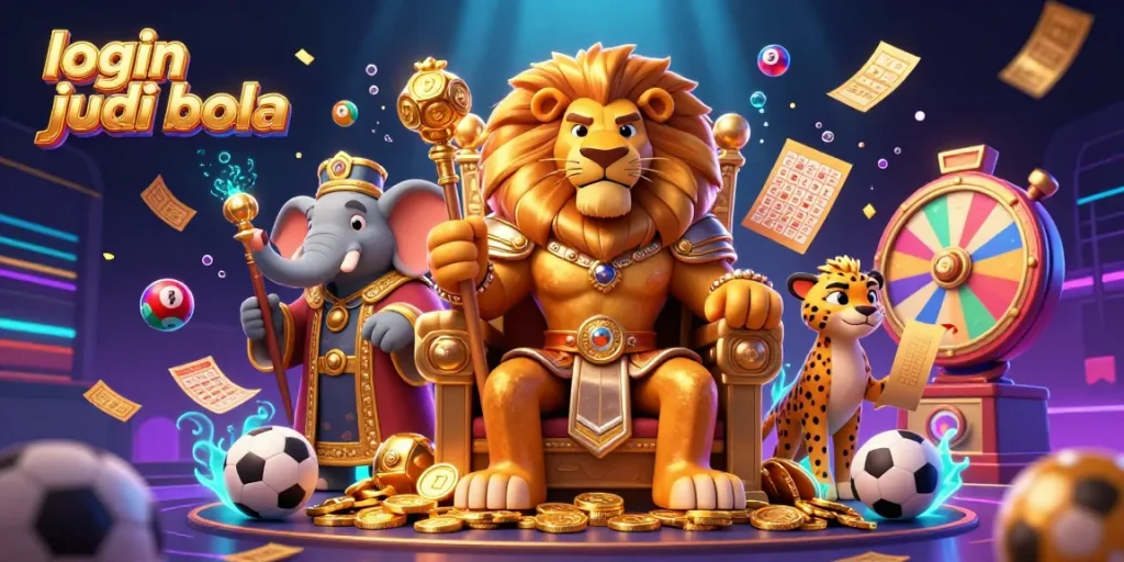 Experience exciting sports betting with login judi bola while enjoying vibrant casino elements and dynamic characters.