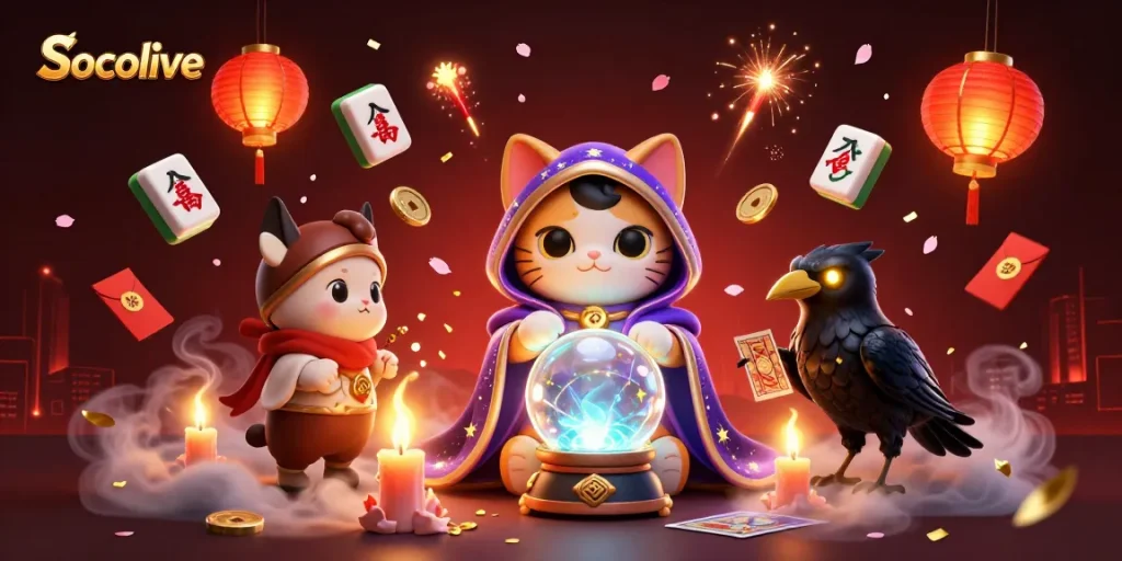 Socolive immerses viewers in a vibrant digital gambling world with dynamic elements, vivid characters, and engaging visuals.
