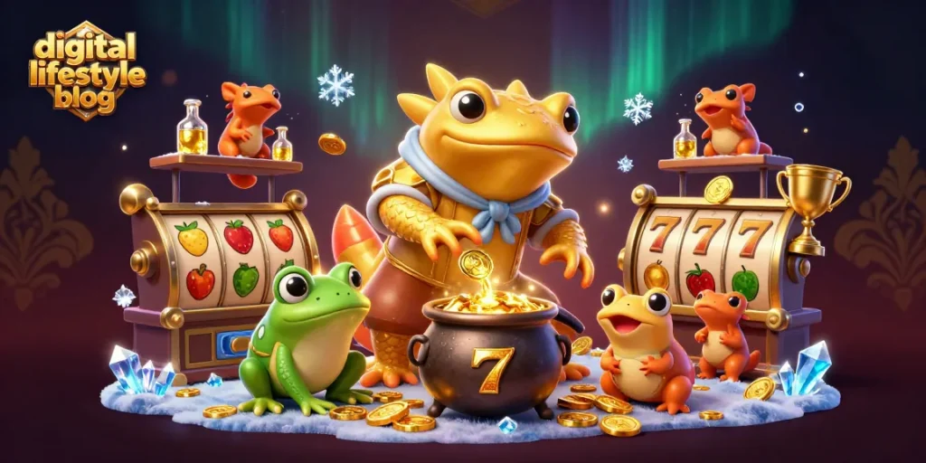 Engage with the digital lifestyle blog through enchanting 3D casino scenes of alchemy and luck.